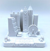 Atlanta City Skyline 3D Model White 4.5 Inches