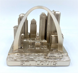 St. Louis City Skyline 3D Model Rose Gold 4.5 Inches