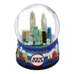 I Love NY Skyline Snow Globe [3.5 In]