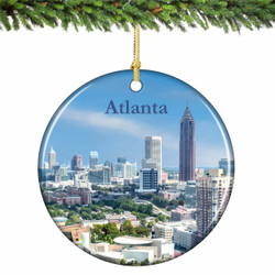 Atlanta Skyline Ornament Porcelain
