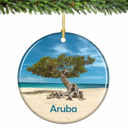 Aruba Divi Tree Ornament Porcelain