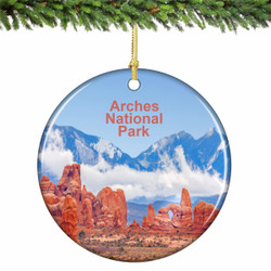 Arches Park Ornament Porcelain
