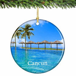 Cancun Ornament Porcelain [2.75in]
