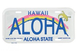 Aloha Hawaii License Plate