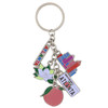 Metal Atlanta Georgia Key Chain 5 Charms