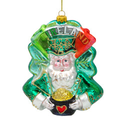 Ireland Christmas Ornament Santa