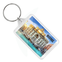 Rome Trevi Fountain Keychain