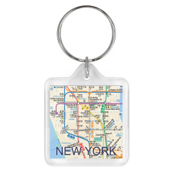 NYC MTA Subway Map Keychain