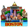 3D Boston Magnet
