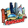 3D Chicago Magnet