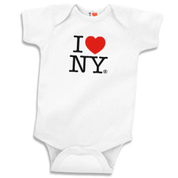 White I Love NY Romper