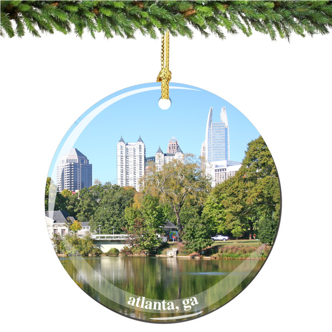 Porcelain Atlanta Christmas Ornament