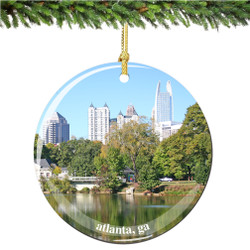 Porcelain Atlanta Christmas Ornament