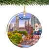 Boston Christmas Ornament