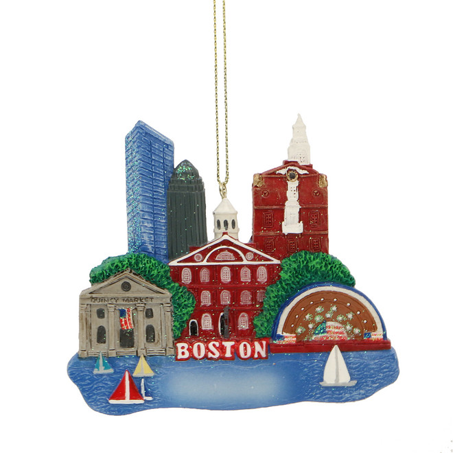 Boston Landmarks Ornament for Personalization