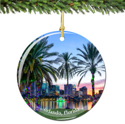 Orlando Florida Christmas Ornament