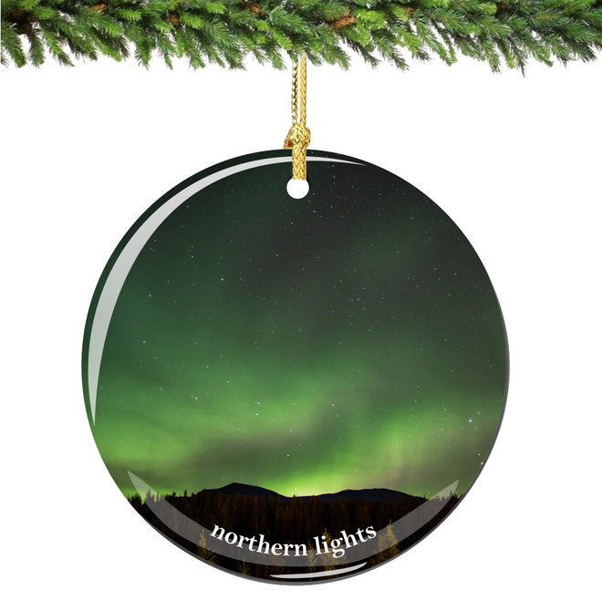 Northern Lights Christmas Ornament