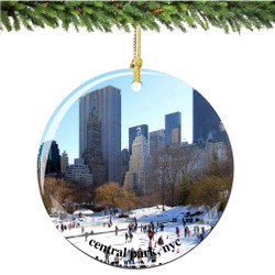 Porcelain New York City Central Park Christmas Ornament