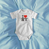 White I Love NY Romper