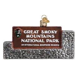Great Smoky Mountains National Park Glass Ornament