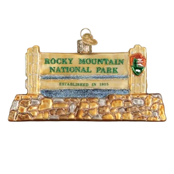 Rocky Mountain National Park Glass Ornament