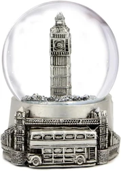 London Snow Globe Silver 2.5 Inches