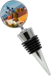 Tallinn Estonia Wine Bottle Stopper in Gift Box