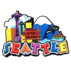 Seattle Magnet 3D Laser Rubber