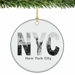 NYC Skyline Ornament Porcelain