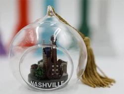 Nashville Glass Ornaments 3 inches