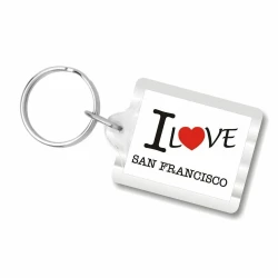 I Love San Francisco Key Chain