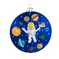 Astronaut w/ Planets Ornament 5.25 IN