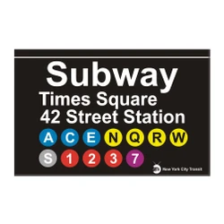 42nd Street Subway Station Times Square Magnet