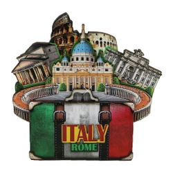 3D Rome Wooden Magnet