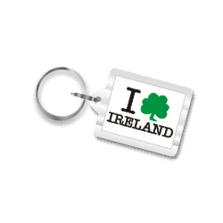 I Shamrock Ireland Plastic Key Chain
