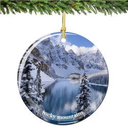 Colorado Rocky Mountains Christmas Ornament