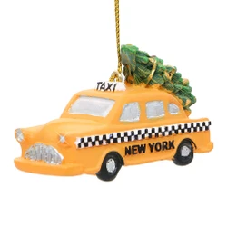 NYC Taxi and Christmas Tree Ornaments