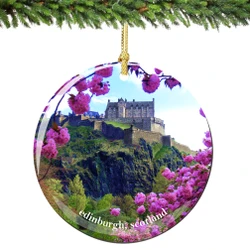 Edinburgh Scotland Christmas Ornament Porcelain