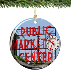 Seattle Pike Place Christmas Ornament