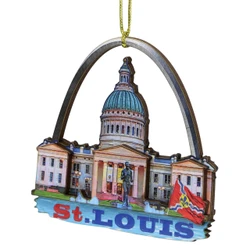 3D Saint Louis Christmas Ornament