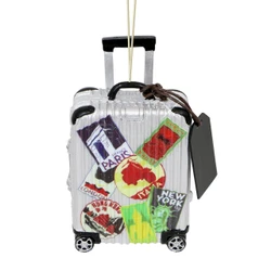 World Traveler Suitcase Christmas Ornament