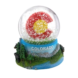 Colorado State Snow Globe 3.5in