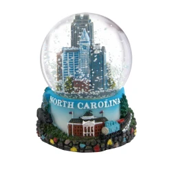 Raleigh NC Snow Globe 3.5in