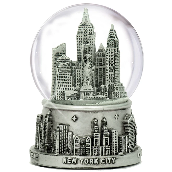 New York City snow globe 65mm skyline of NYC souvenir